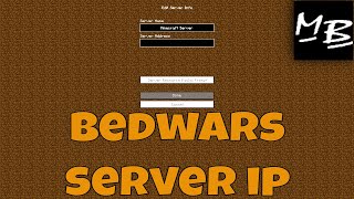 Minecraft Bedwars Server Address [upl. by Sirroned]