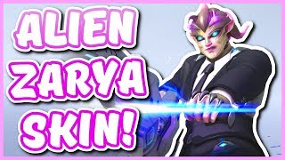 Overwatch  NEW ALIEN ZARYA SKIN Sinatraa MVP Zarya Skin [upl. by Atnas]