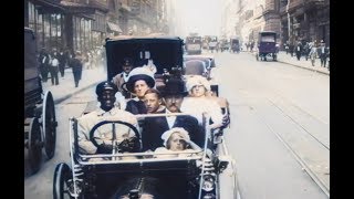 The streets of Manhattan NYC in 1911 In COLOR [upl. by Niki]