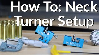 How To Neck Turner Setup  How To Use Neck Turner  KampM Precision Shooting  KM Precision Reloading [upl. by Arrotal]