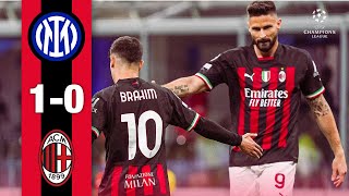 Inter 10 AC Milan  Highlights ChampionsLeague [upl. by Truitt973]