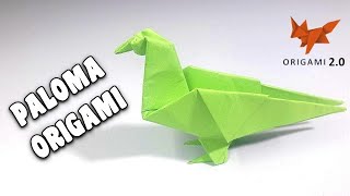 Cómo Hacer una PALOMA ORIGAMI  Paso a Paso  Origami Paper Dove [upl. by Harts106]