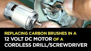 Replacing Carbon Brushes in a 12 Volt DC Motor or 775 motor775 Dc motor [upl. by Gamali391]