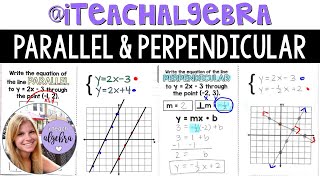 Algebra 1  Equations of Parallel amp Perpendicular Lines [upl. by Marijo]