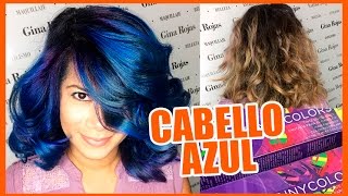 CABELLO AZUL FANTASÍA  Blue Hair Fantasy tutorial CabelloFantasia [upl. by Ominorej]