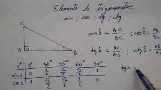 Trigonometrie sin cos tg ctg [upl. by Herstein]