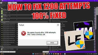 HOW TO FiX 1200 ATTEMPTS MOD MANAGER  LE 100 FiXED [upl. by Yliab651]