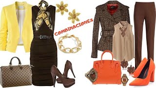 COMBINACIONES ELEGANTES CON CAFE✨ COMO COMBINAR EL COLOR CAFE🤍 OUTFITS CON CAFE🎀OUTFTIS WITH COFFEE [upl. by Immot]