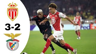 Monaco 23 Benfica Highlights  UEFA Champions League 20242025 [upl. by Nile]