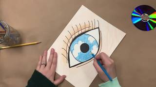 rene magritte surrealist eye drawing art tutorial [upl. by Gadmann972]