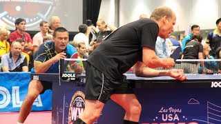 2018 World Veteran Championships Table Tennis  Singles Semis amp Finals  Table 4 [upl. by Artap909]