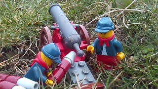 Lego WW1 French Artillery in Action [upl. by Namia]