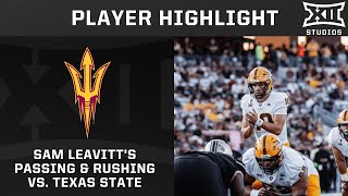 Sam Leavitt Top 3 Plays vs Texas State [upl. by Aremaj]