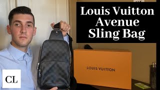 Louis Vuitton Avenue Sling Bag UnboxingReview [upl. by Lehman]