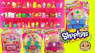 Shopkins 12 Packs Season 1  2  3 4 and Collectors Case  Cookieswirlc Video [upl. by Elletnahs]