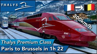 Thalys PREMIUM Class A Wonderful Experience from Paris to Brussels [upl. by Saul8]