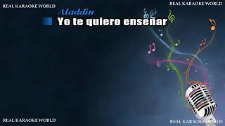 Karaoke un mundo ideal Aladdin [upl. by Standford251]