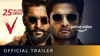 V  Official Trailer  Nani Sudheer Babu Aditi Rao Hydari Nivetha Thomas  Sept 5 [upl. by Hemetaf]