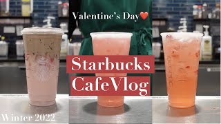 happy valentines day❤️  Target Starbucks  cafe vlog  ASMR [upl. by Ihculo]