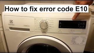 How to fix ElectroluxAEG error code E10 [upl. by Vanhomrigh]