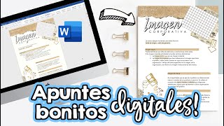 Apuntes bonitos en WORD Clases en línea ✄ Barbs Arenas Art [upl. by Audras]