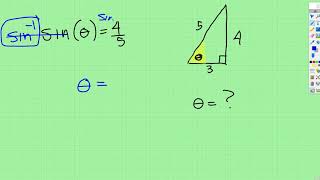 Trig Inverse Trig Function to Find Theta [upl. by Anasus]