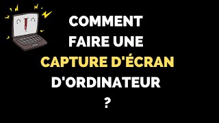 Comment faire une capture décran sur Windows 10 [upl. by Derfnam445]