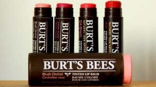 Burts Bees Tinted Lip Balm Review [upl. by Kesia147]