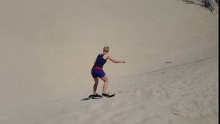 Sandboarding at Warren Dunes State Park [upl. by Nnylyoj]