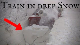 World Record Train Snow Plowing in Action [upl. by Ulla]