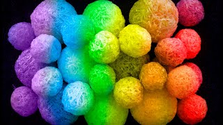 1 HOUR ASMR Soothing crisp soap Balls and Crafts from soap shavings [upl. by Meuse]