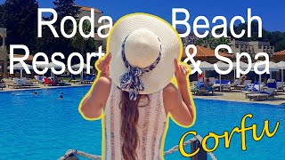 Roda Beach Resort amp Spa  Corfu Greece 2021  beautiful impression [upl. by Plotkin]