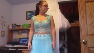 Prom Dress Hem Up  Tutorial Video Shorten a dress [upl. by Gnauq]