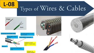 Lecture8  Types of wires amp Cables  Electrical Installations [upl. by Ominorej327]