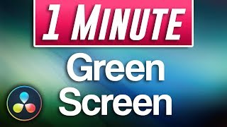 Quick Green Screen Tutorial in Davinci Resolve [upl. by Goodyear]