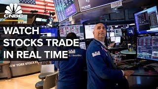 Watch stocks trade in real time after Dows third worstday ever– 3172020 [upl. by Enomal]