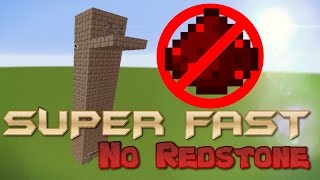 How To Build An Elevator In Minecraft NO REDSTONE  Super Fast Elevator Minecraft [upl. by Mufinella]