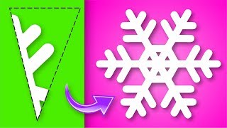 50 diferentes COPOS DE NIEVE  Recorta y Abre⭐ Así o más fácil  DIY ⭐ [upl. by Neroled756]