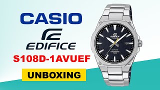 Casio Edifice EFRS108D1AVUEF Unboxing HD [upl. by Eisenhart]