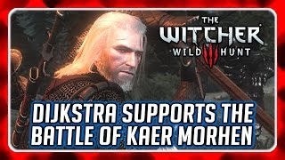 Witcher 3 🌟 Dijkstra Supports Geralt in the Battle of Kaer Morhen [upl. by Leunamme]