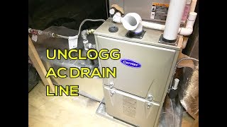 How to Unclog AC Drain Line Easy Way [upl. by Enellek]