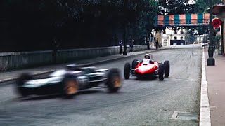 F1 1962 Monaco 60FPS HD Bruce McLarens Victory  Ferrari 156 Porsche 804 [upl. by Tolley]