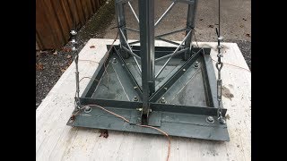 Tilting HAM Radio Antenna Tower  Part 1 [upl. by Antin]