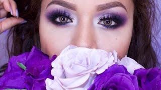 Tutorial De Maquillaje Morado Romantico  JuanCarlos960 [upl. by Nagiam]