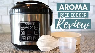 Aroma Rice Cooker Review  How to Use [upl. by Nadean]