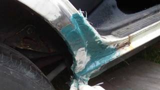 How to repair a large rusted out area on your vehicle [upl. by Ihsir]