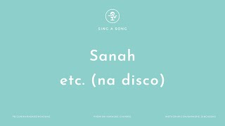 Sanah  etc na disco KaraokeInstrumental [upl. by Eyma866]