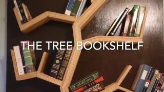 DIY How To Make A Tree Bookshelf [upl. by Lebbie]