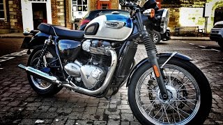 2017 Triumph Bonneville T100 Review [upl. by Nettie582]