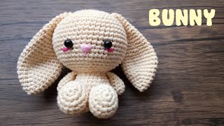 DIY Adorable Amigurumi Bunny with Long Ears Crochet Doll Tutorial [upl. by Rogerson188]